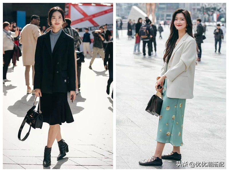 韩国显瘦显高显白服装搭配,30套最火的韩系穿搭简单又好穿