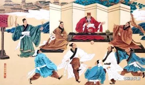 有关清明的写意国画,以清明节为题材的国画