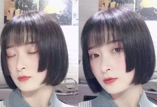 今年流行的短发发型公主切,干净气质的公主切短发