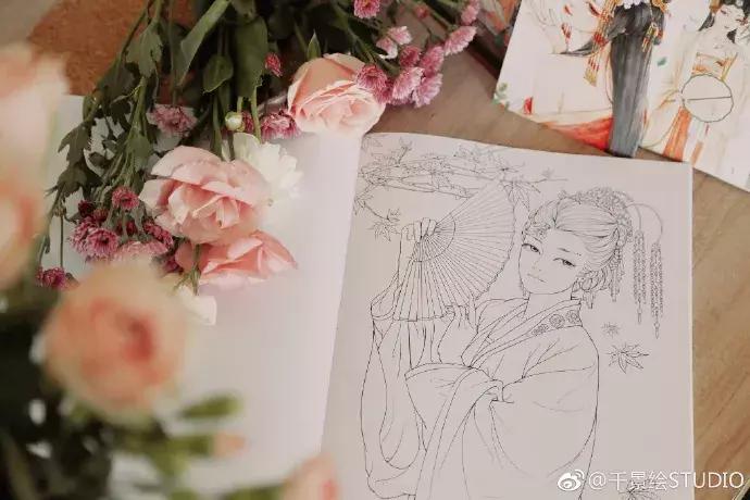 100张绝美古风女手绘简单铅笔,古风6-12岁手绘漫画人物超简单