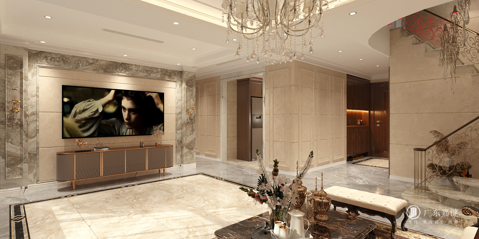 180㎡欧式设计|雍容华贵,没点审美还真设计不出来