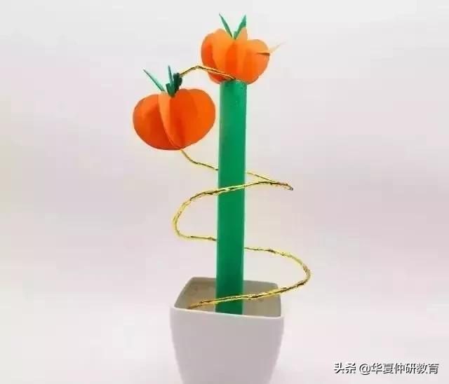 幼儿园元旦手工制作：鞭炮灯笼卡纸舞龙