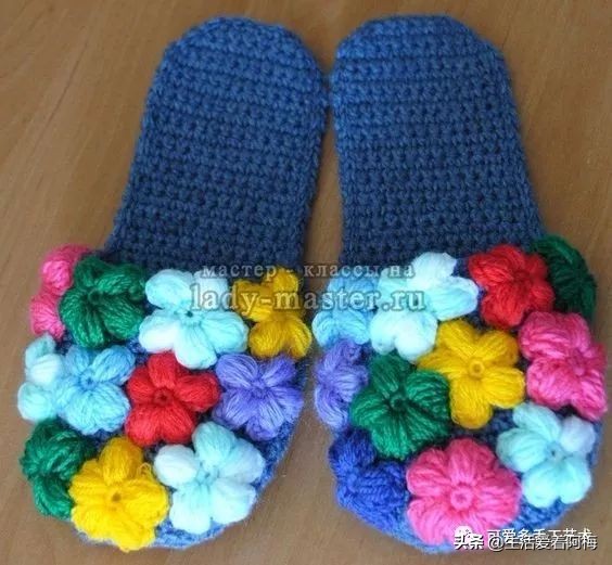 自己用毛线做布拖鞋,用布条线编拖鞋