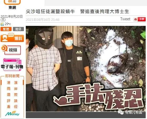 香港博士生杀蜗牛犯了什么罪,博士生伤害蜗牛被捕赚金币
