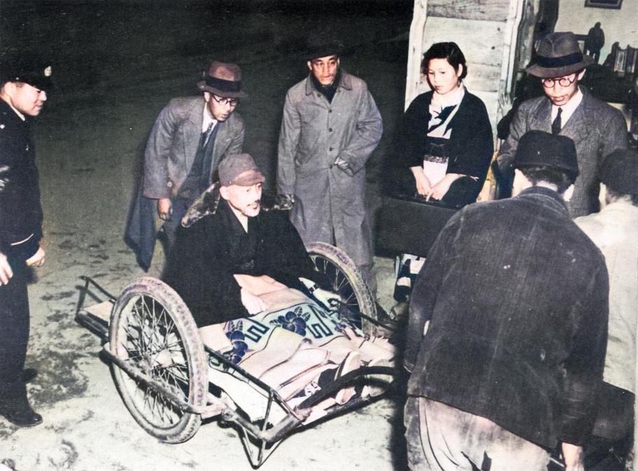 战犯老照片,处决日本七大战犯影像