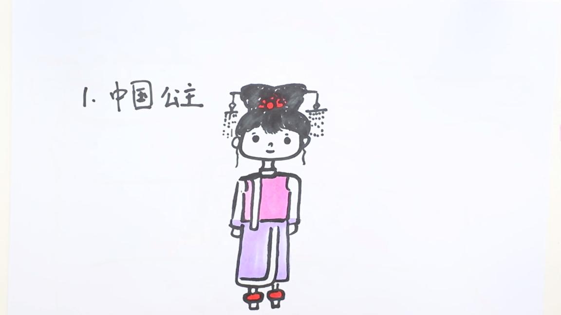 100个小公主画法,可爱卡通小公主画法叶罗丽