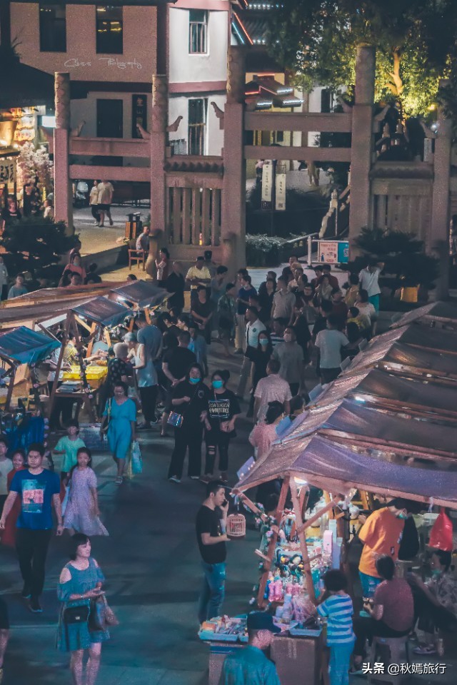 常熟塔路夜景,常熟方塔夜巷夜景