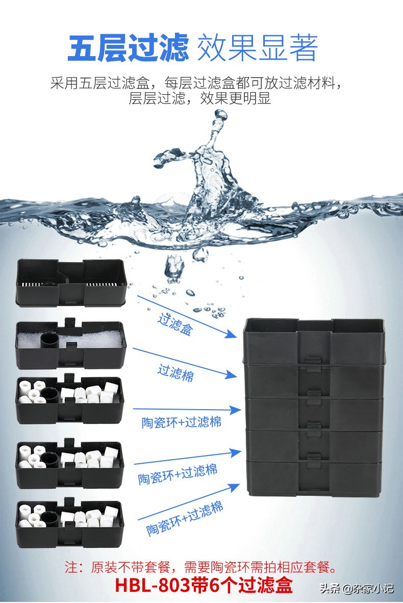 安彩小型鱼缸过滤器推荐,森森壁挂过滤器803多大缸用合适