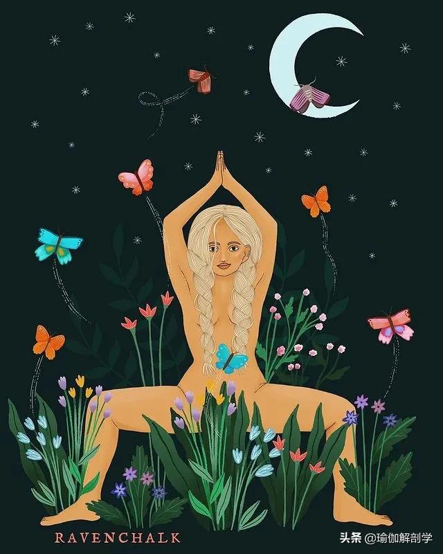 ins瑜伽漫画图片,瑜伽小人唯美漫画