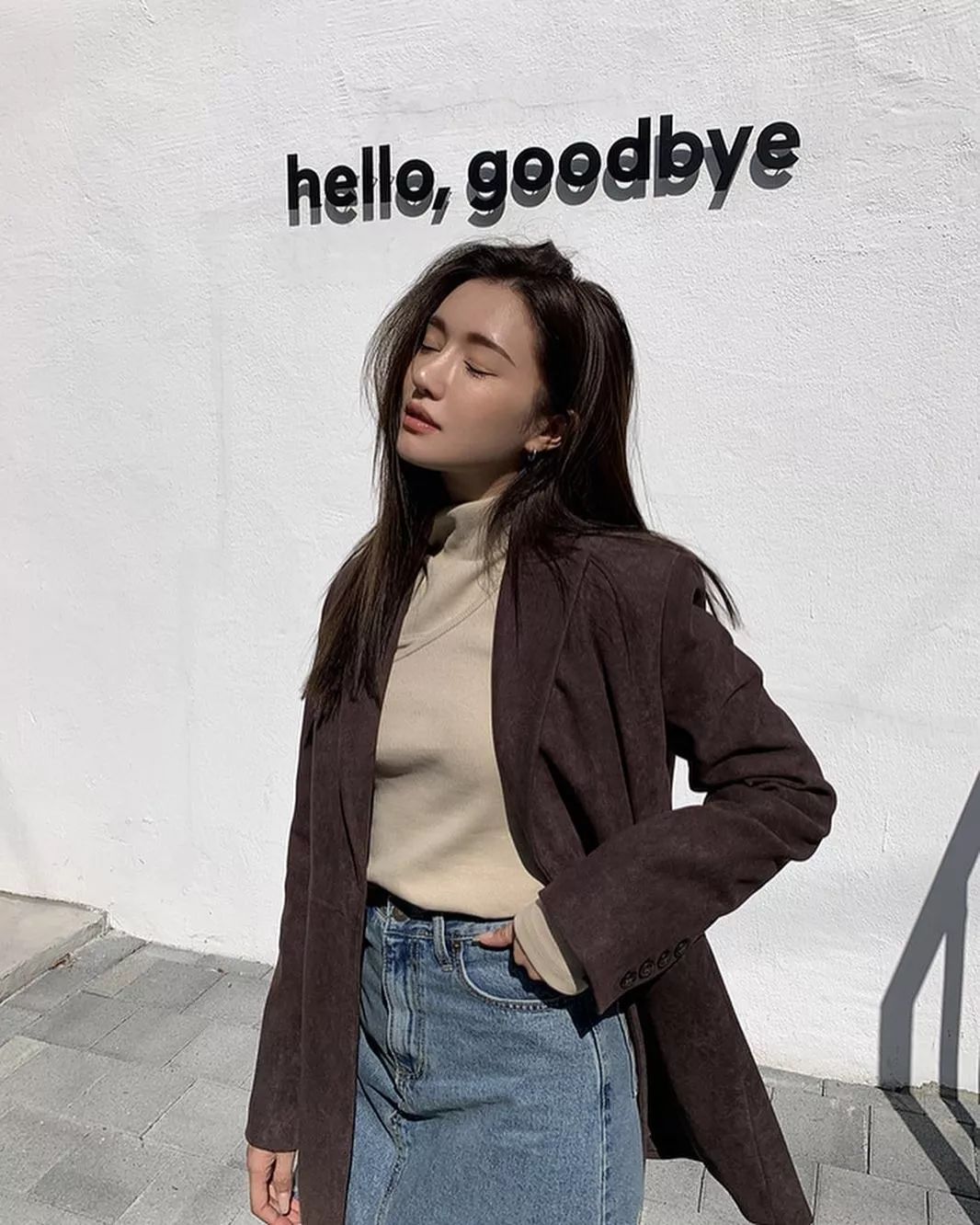 中长款毛衣外套显高显瘦穿搭,大衣连帽毛衣穿搭攻略