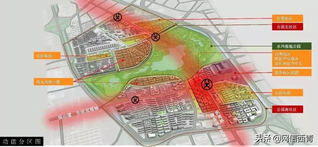 水西公园景观节点,水西公园板块规划