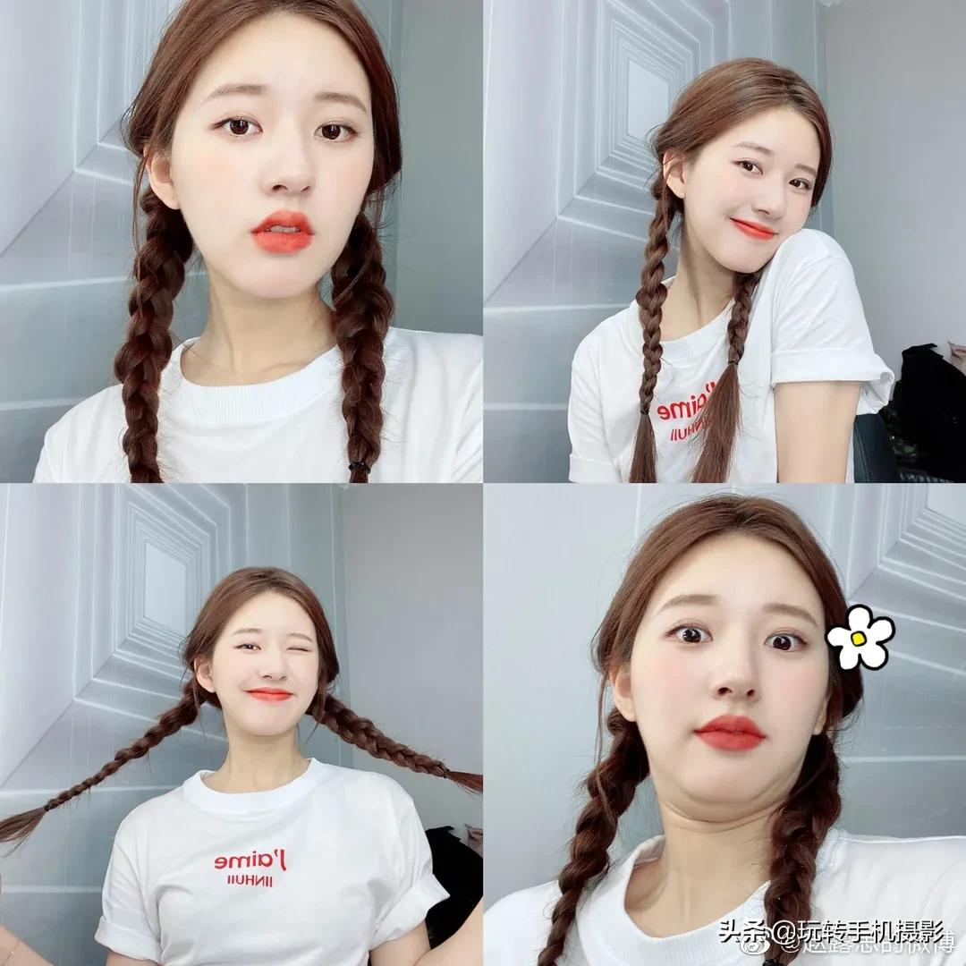 跟着赵露思学发抖音,和赵露思学拍照姿势