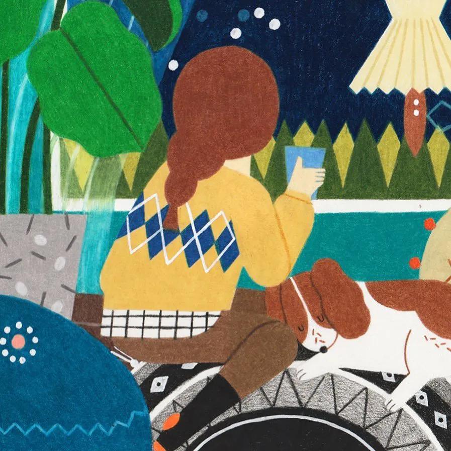 韩国插画师ensee作品,韩国插画师ae