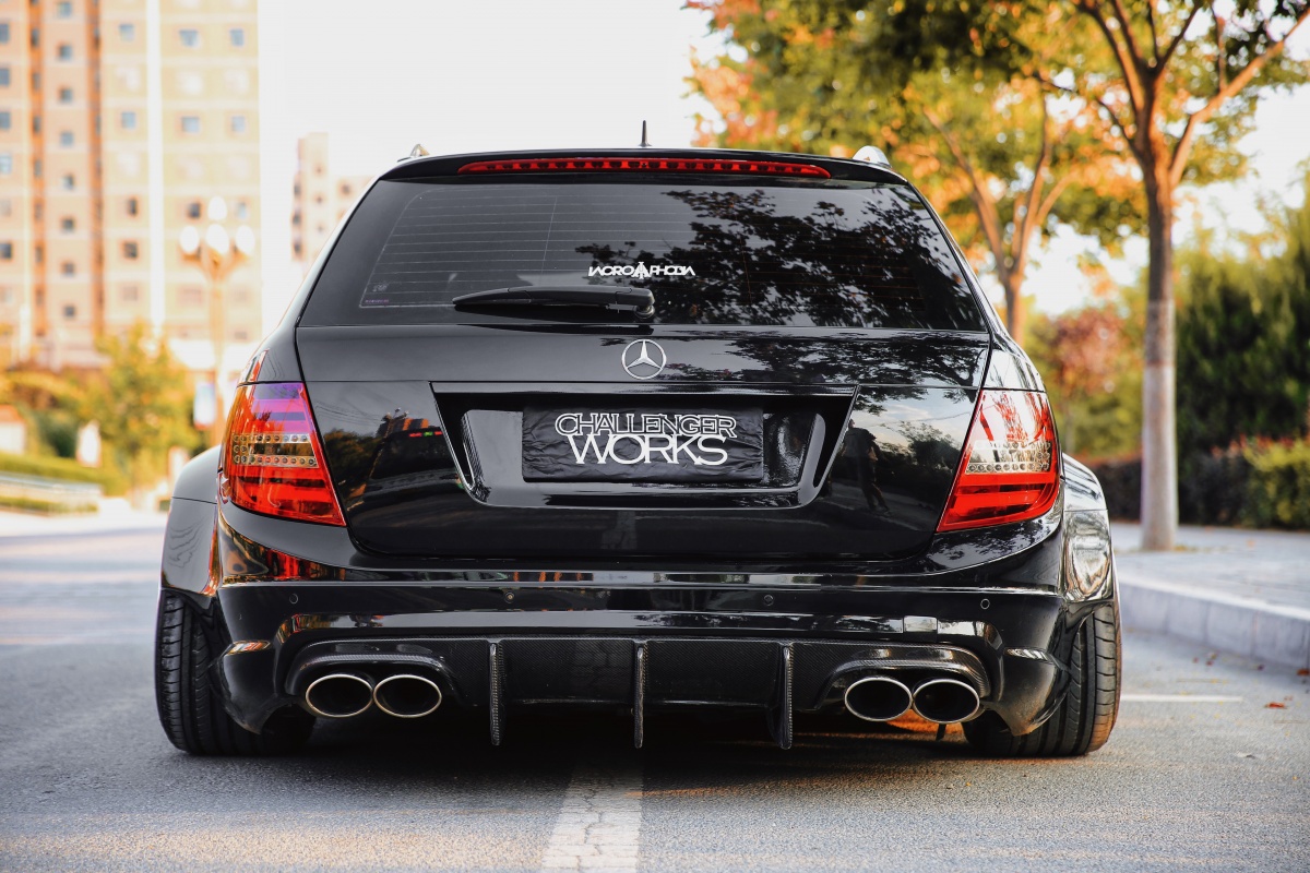 改装奔驰c200旅行版,奔驰c200改装四近四远