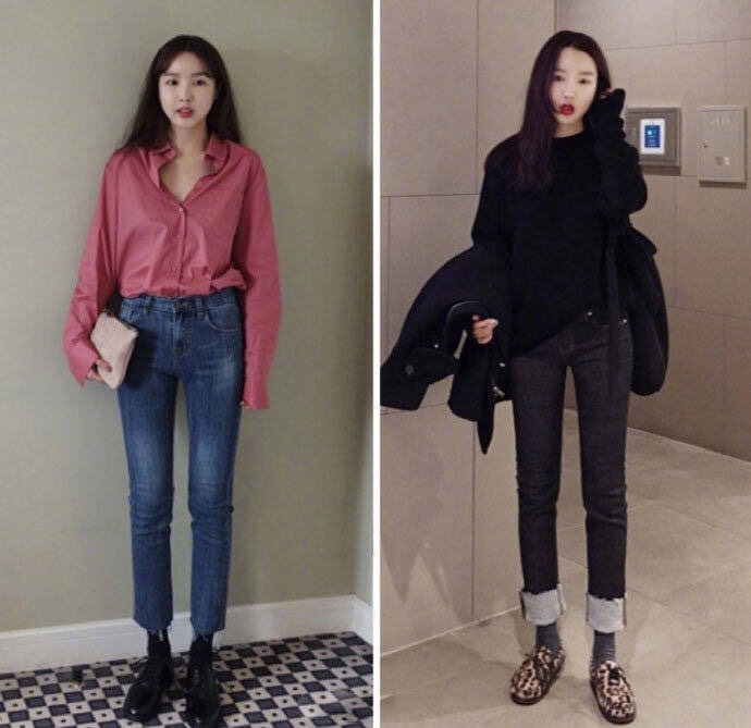 各种牛仔裤的穿搭长袖,牛仔裤穿搭夏季精致