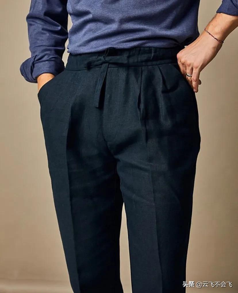 慵懒风的亚麻裤,夏季舒适的亚麻裤