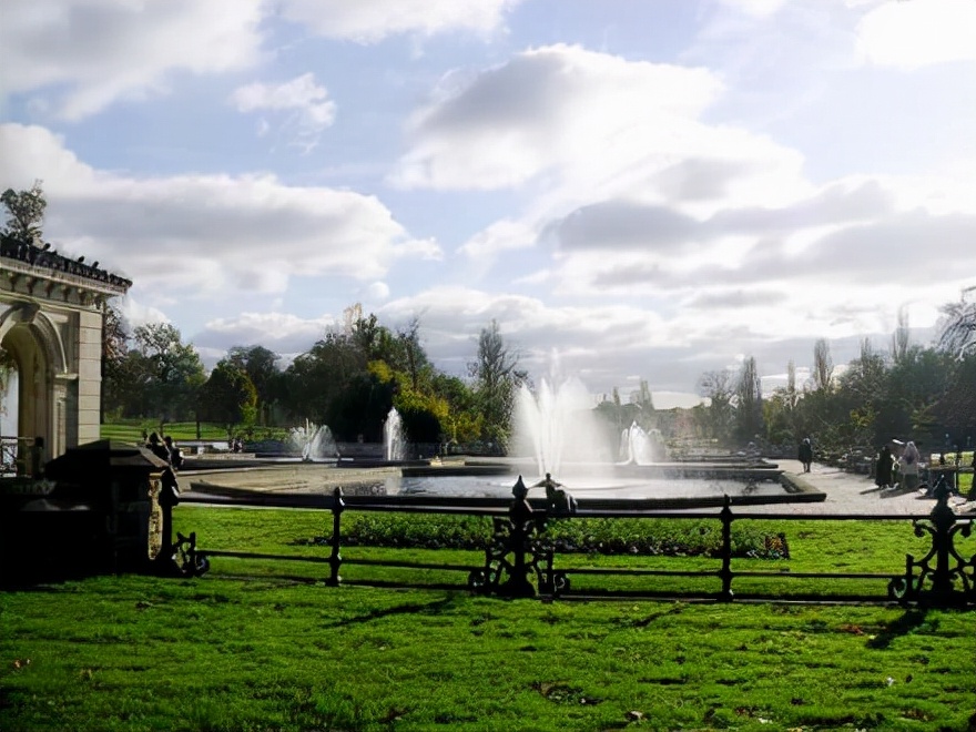 英国海德公园全景图,伦敦海德公园英国最大的皇家公园