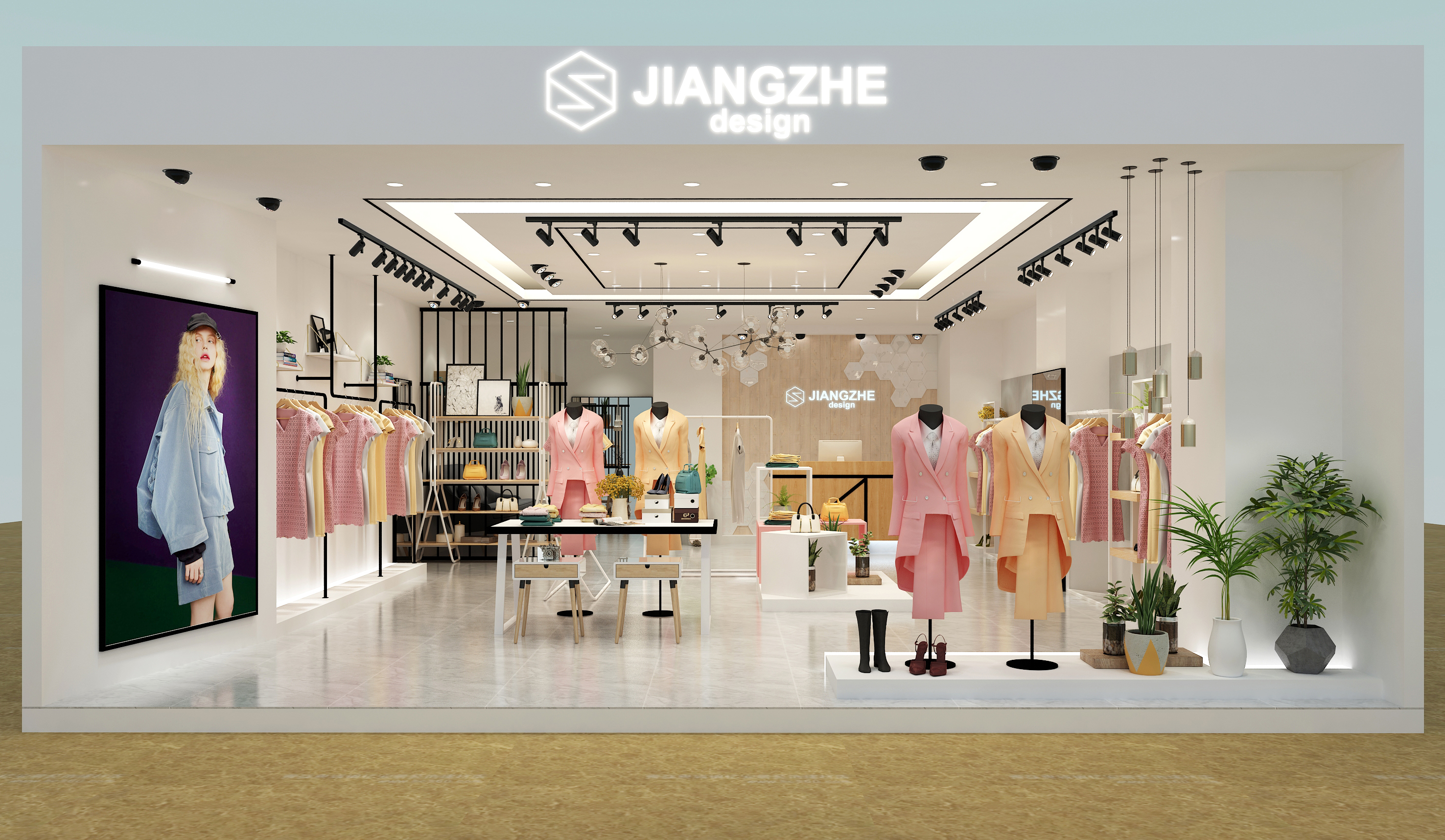 服装道具展示架厂家定做设计,匠者服装道具陈列展示架厂家