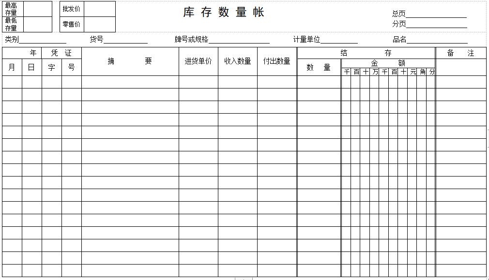 日常工作台账excel台账模板,仓库出入库明细台账范本excel图片