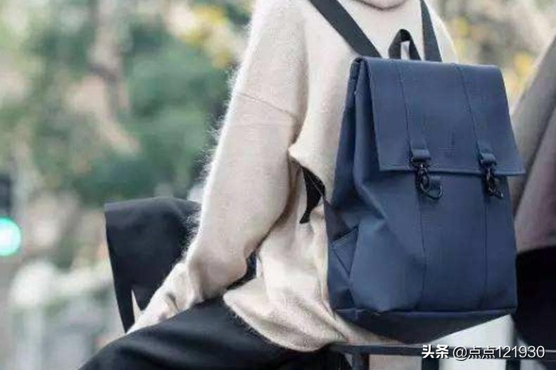 韩国明星双肩包,明星老花真皮双肩包女款