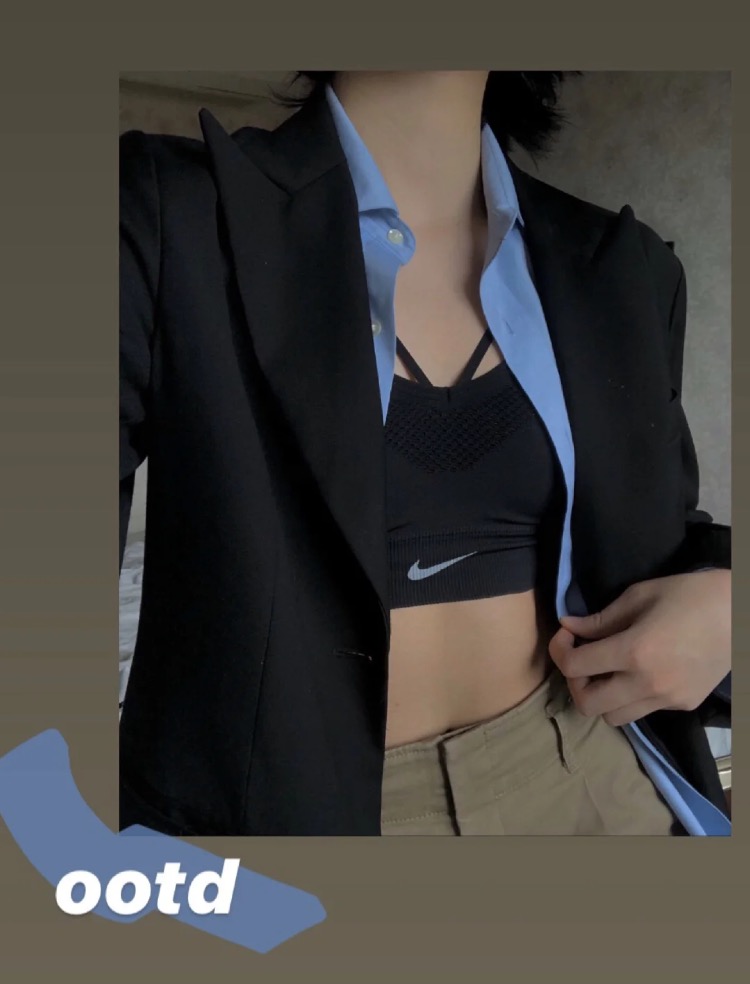 健身房穿搭内衣,健身房nike穿搭173cm