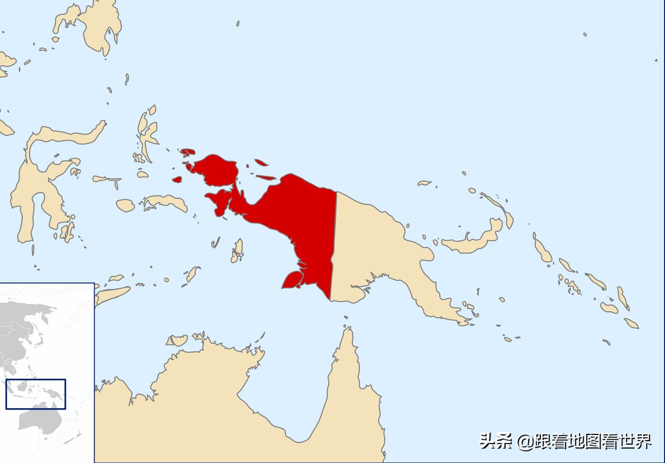 巴布亚新几内亚岛属于哪个国家,巴布亚新几内亚岛为什么一分为二