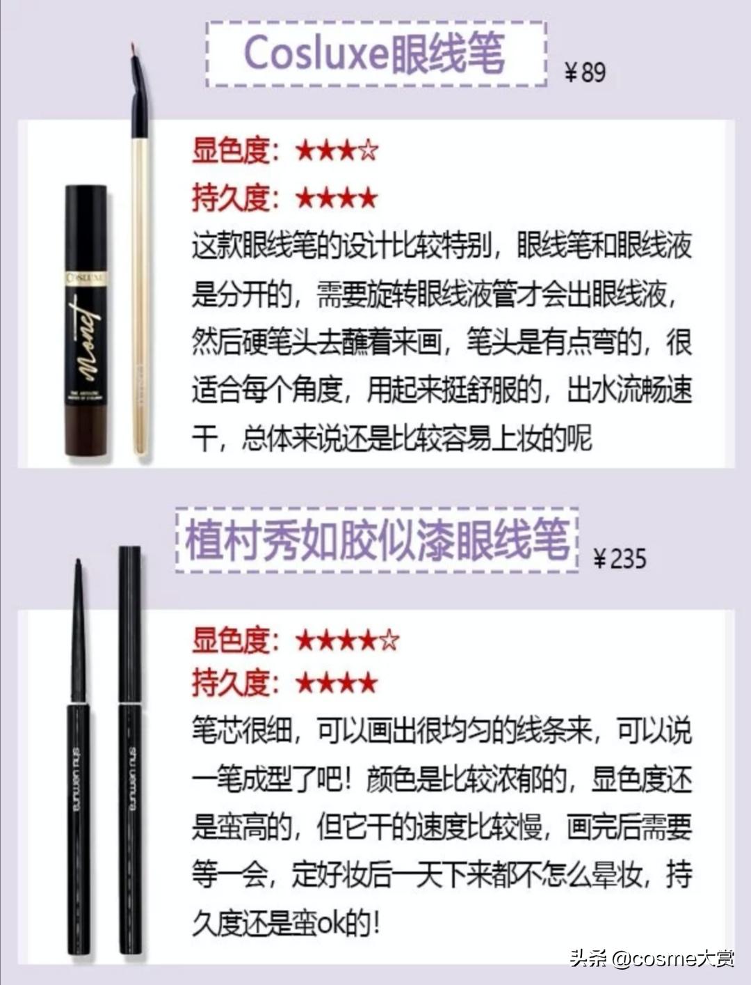 真正不晕妆的眼线笔推荐,新手不晕妆眼线笔推荐