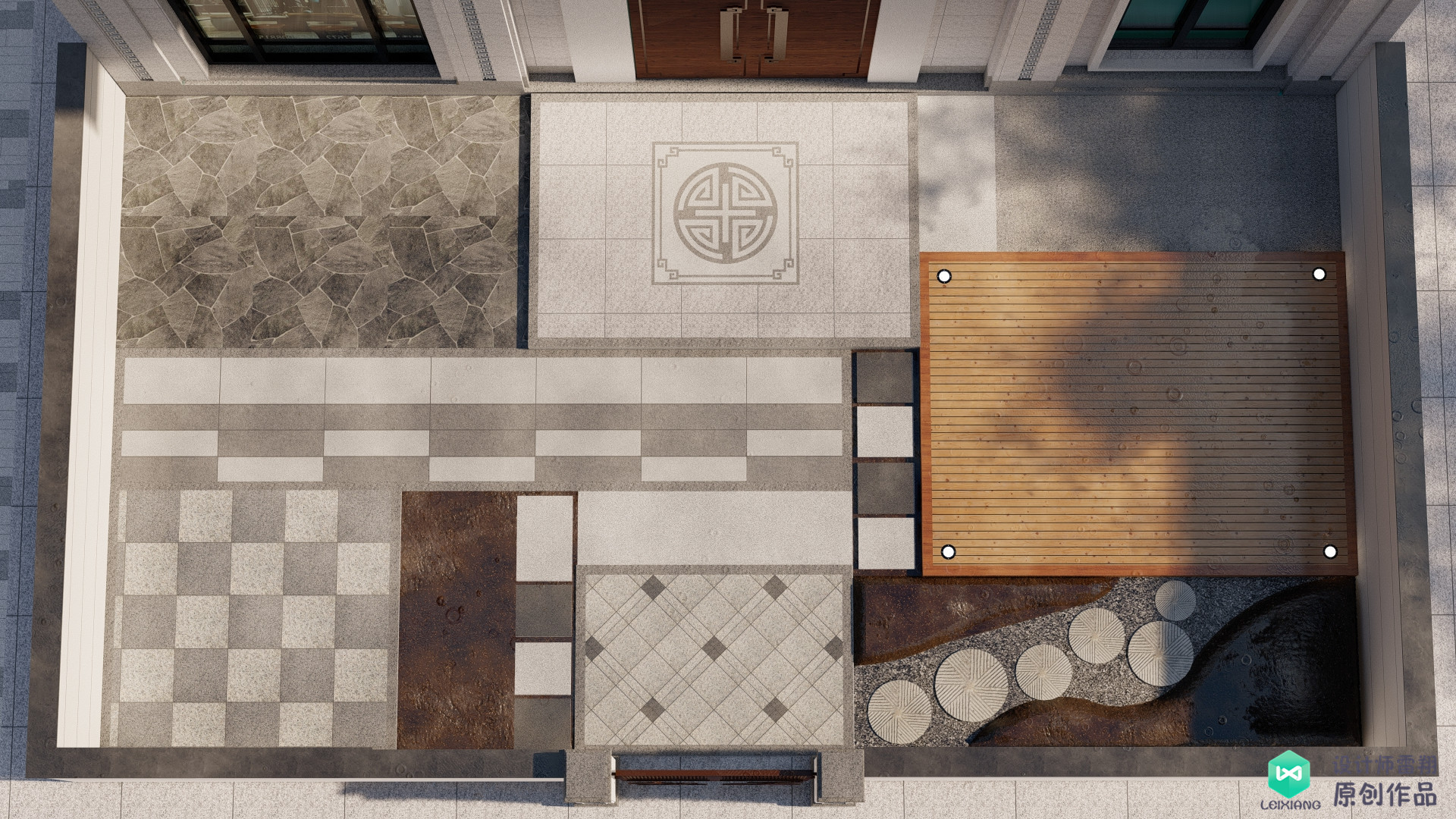 老公买下85㎡庭院，地面非要全部做硬化铺装，邻居竟想照着装