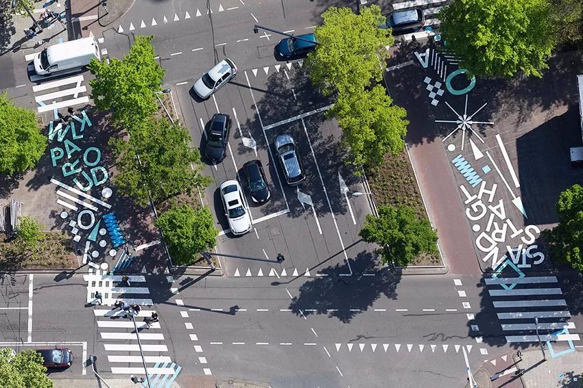 道路设计效果图,个性路面设计