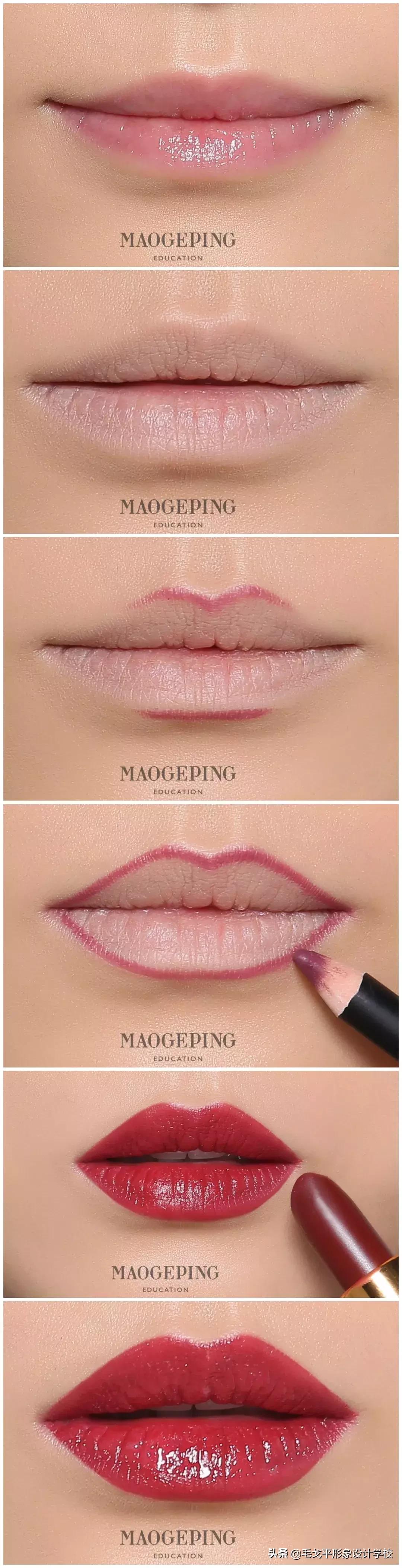 怎么画唇型口红才好看,买了口红不知道怎么涂
