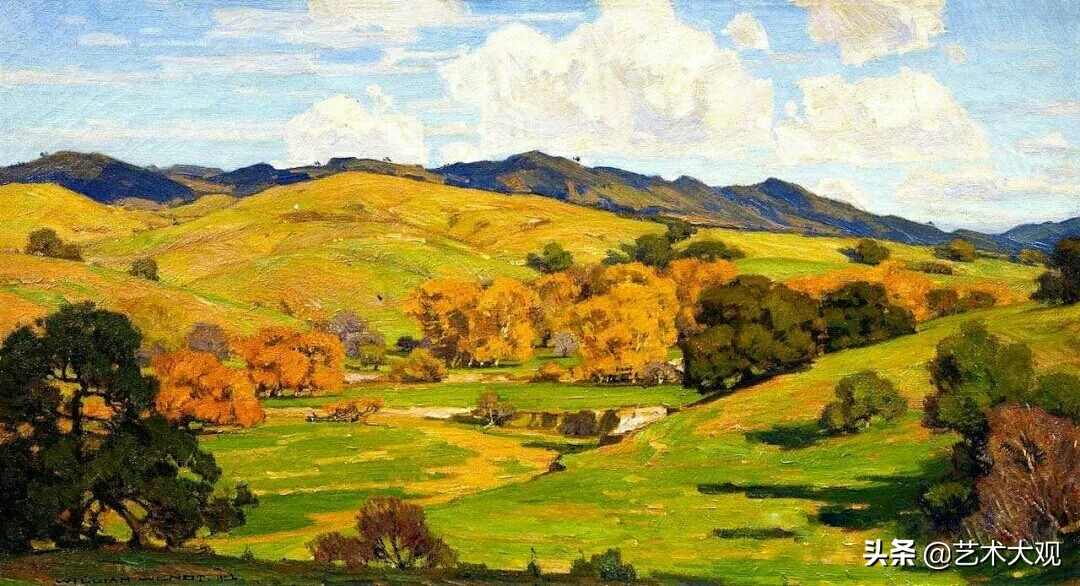 美国当代风景油画写生作品,美国大峡谷古典风景油画