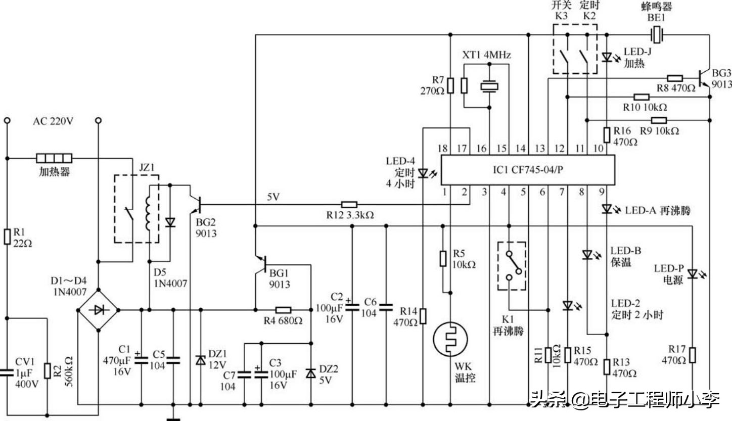 冷热饮水机电路图及原理,饮水机电路图视频