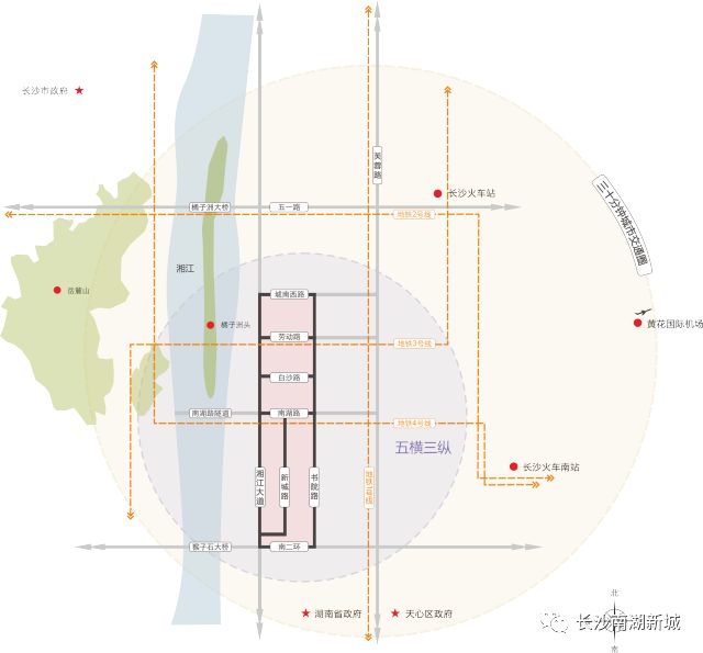 长沙南湖金融外滩最新规划,金融中心二期320亩地块实景