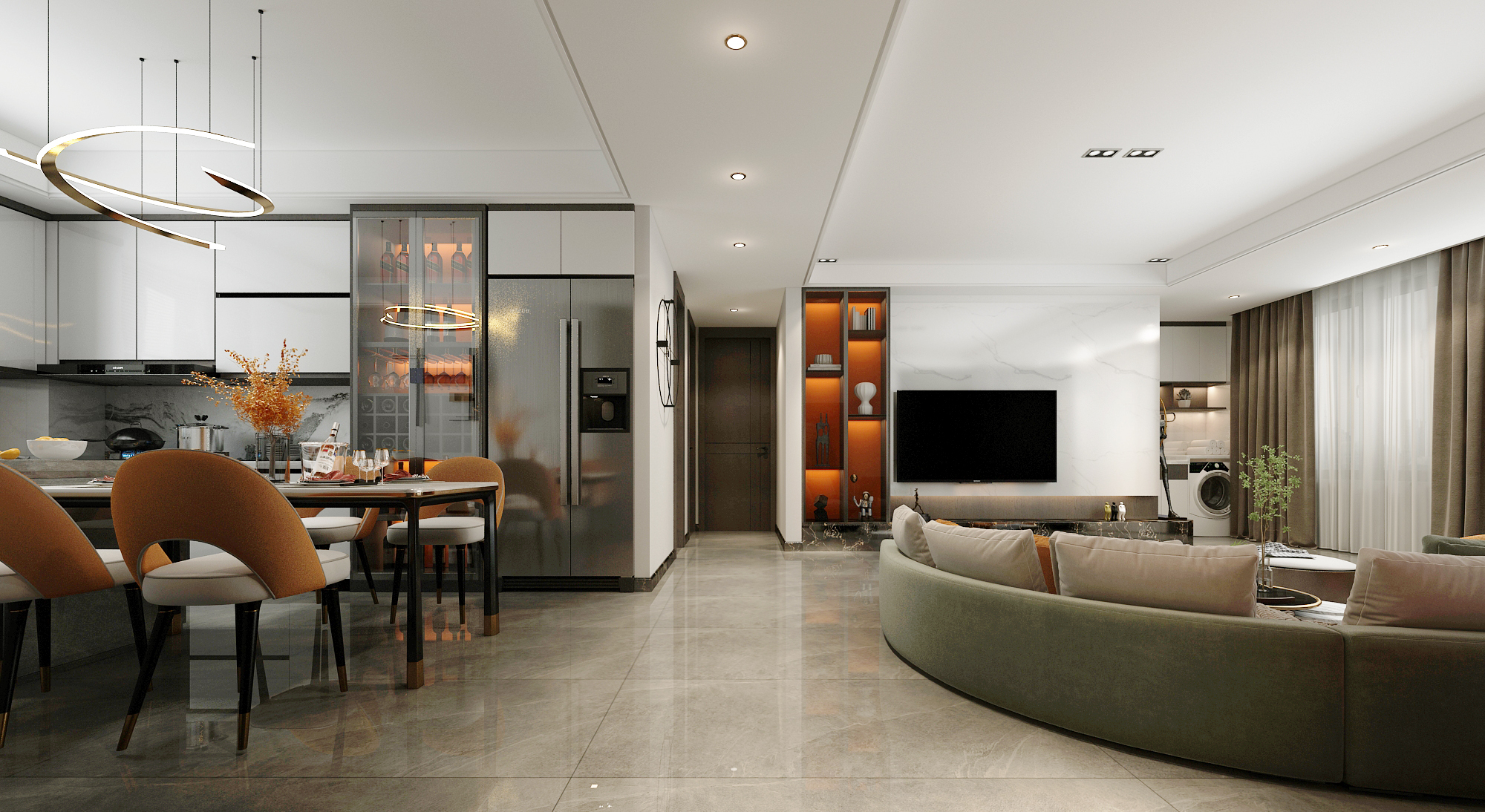 济南万科翡翠公园132平装修效果图,济南金科东方博翠170装修效果图