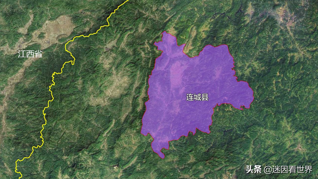 9张地形图，快速了解福建省龙岩市的7个市辖区县市