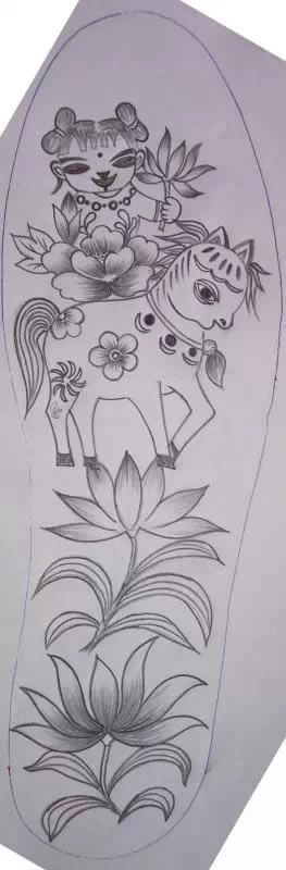 刺绣鞋垫花样各种图案,鞋垫美术花样图案大全