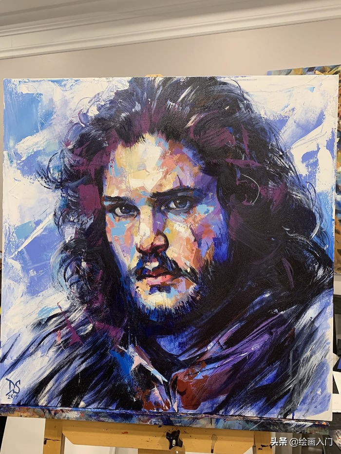 权力的游戏长幅装饰画,权利游戏绘画