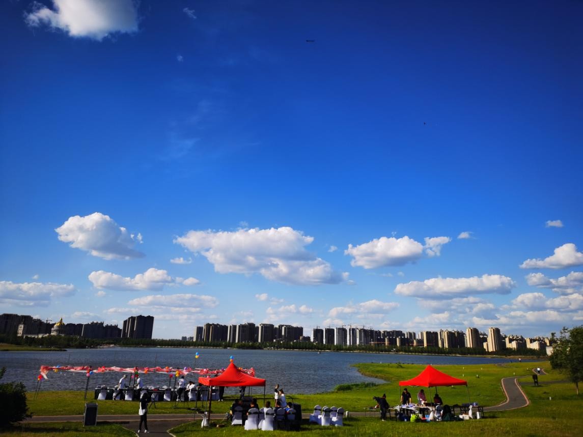 天茂湖一线湖景别墅,天茂湖航拍