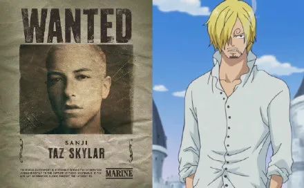 海贼王真人版路飞vs明哥,海贼王路飞山治合照