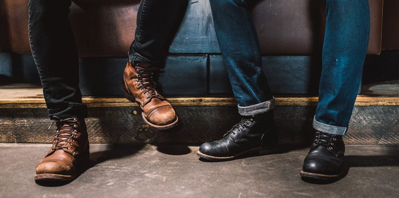 red红翼复古靴,复古靴白色