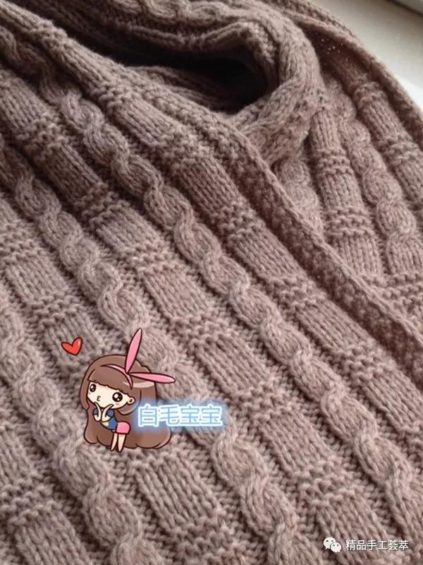 大牌围巾的编织教程简单又漂亮,儿童毛线围巾编织花样图解