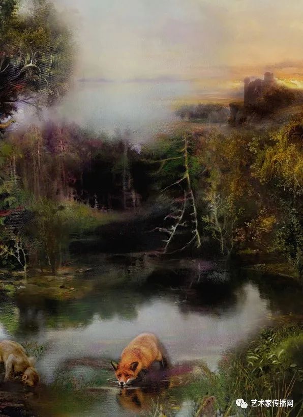 梦幻油画少女唯美图片,梦幻少女绘画图片