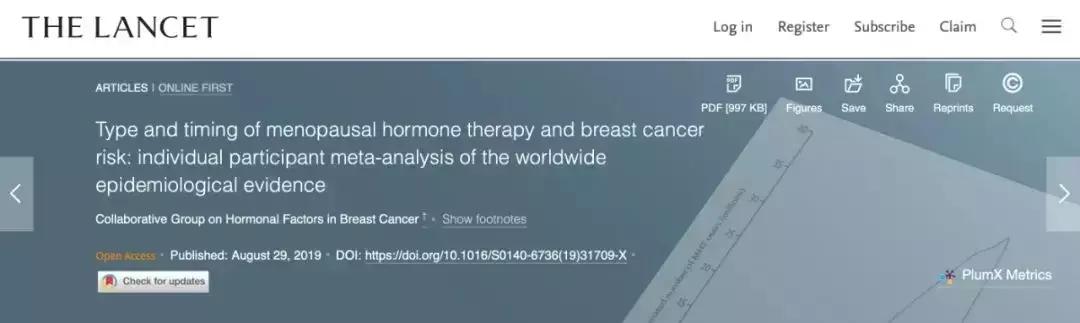 更年期激素治疗会诱发癌症吗,目前早期发现治疗乳腺癌的方法