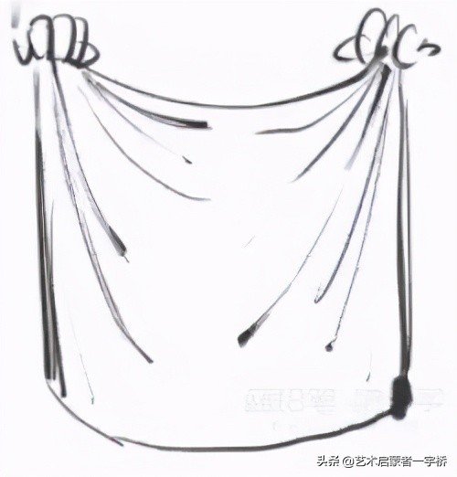 色彩布褶怎么画更好看,绘画教程衣服怎么画新手必看