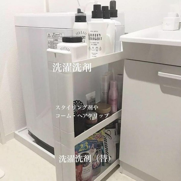 滚筒洗衣机外侧收纳神器,洗衣机上方缝隙收纳神器