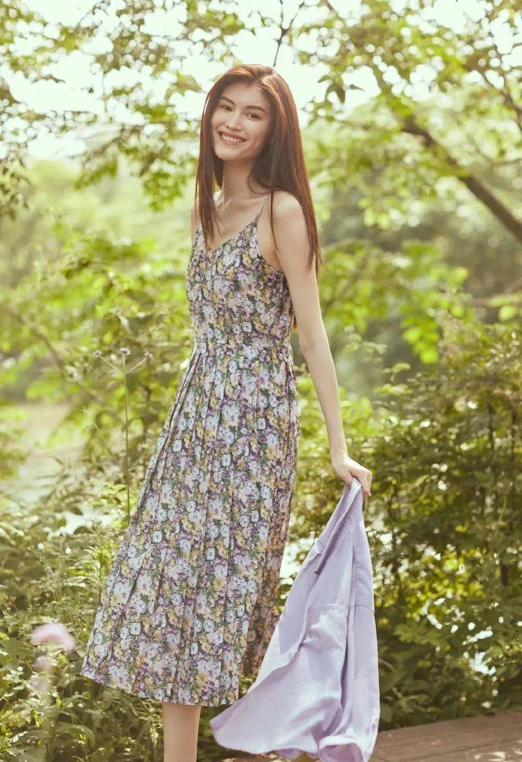 复古a字裙半身裙小个子,油画连衣裙a字夏泡泡袖