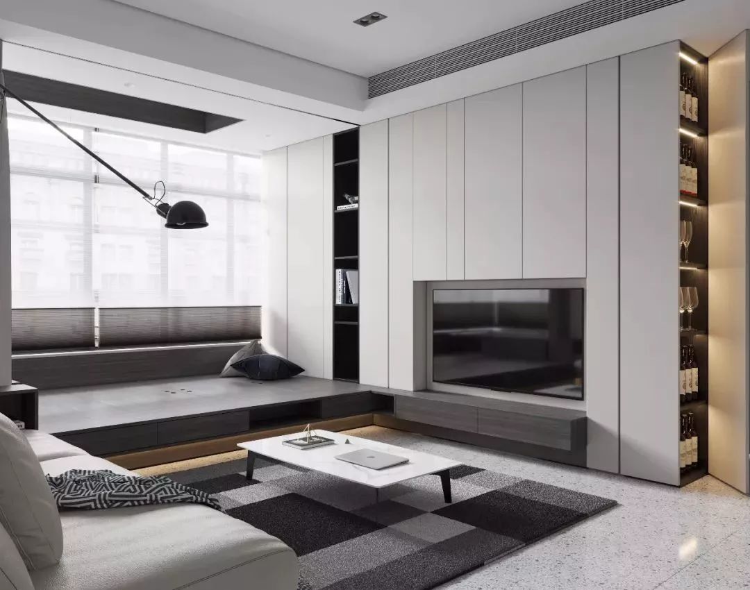 客厅电视柜搭配效果图,客厅流行哪种电视柜好看又实用