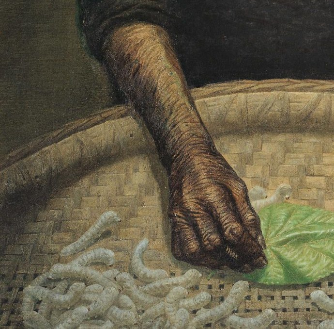 罗中立的春蚕,罗中立三幅春蚕高清图