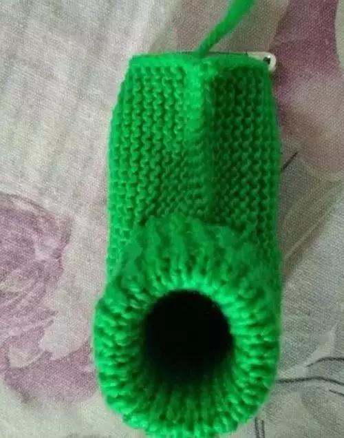 简单婴儿靴子毛线鞋,可爱款钩针宝宝鞋