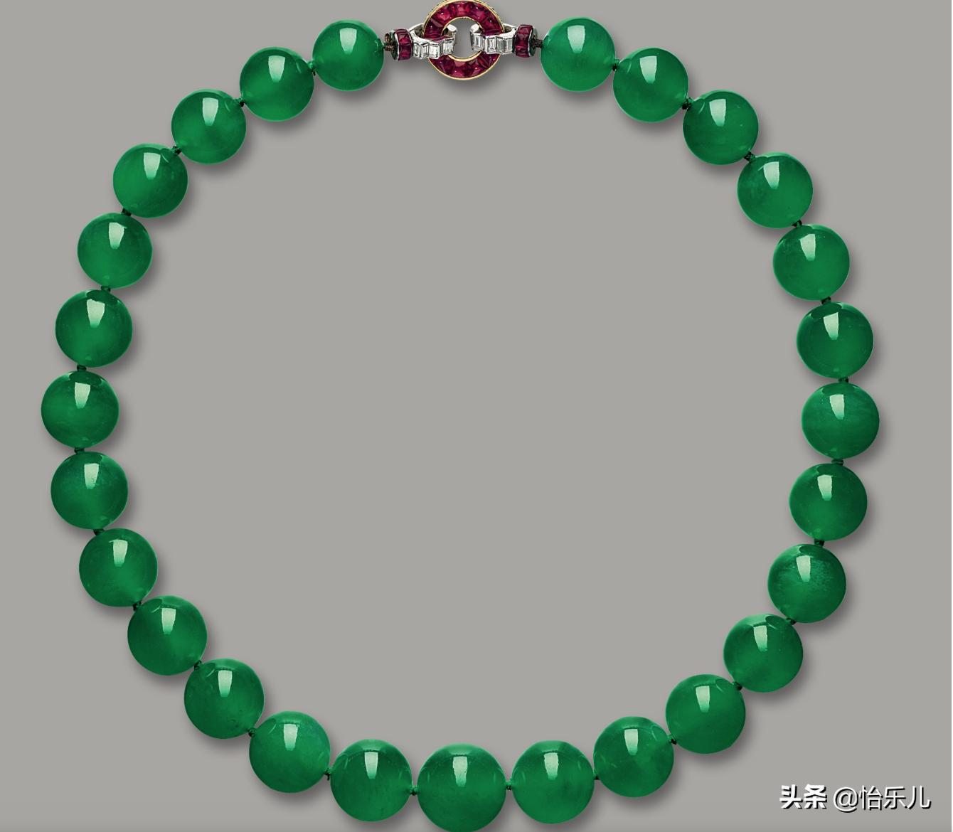 卡地亚古董翡翠项链,史上最贵的卡地亚翡翠项链